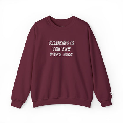 B-Side Rebel (Kindness is Punk) - Varsity Embroidered Crewneck Sweatshirt
