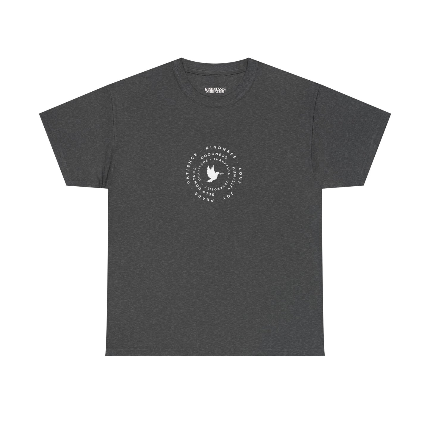 Peace Dove Circle Graphic Tee — "Be Kind To One Another"