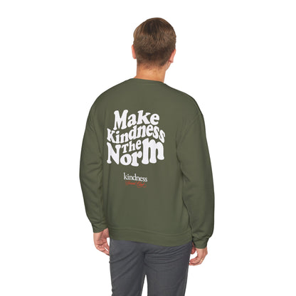 Make Kindness the Norm (Wavy) Unisex Crew Sweatshirt - By: Favio Moreno (KSC Rich)