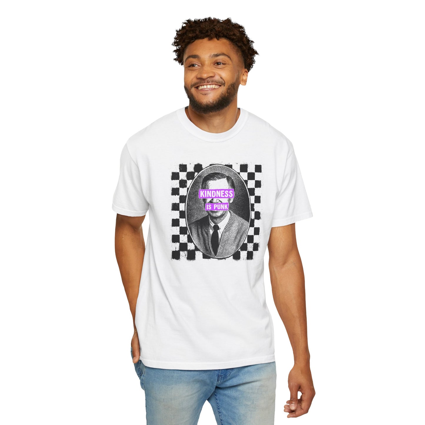 Unlikely Rebel Checkered Edition Unisex T-shirt (Yellow)