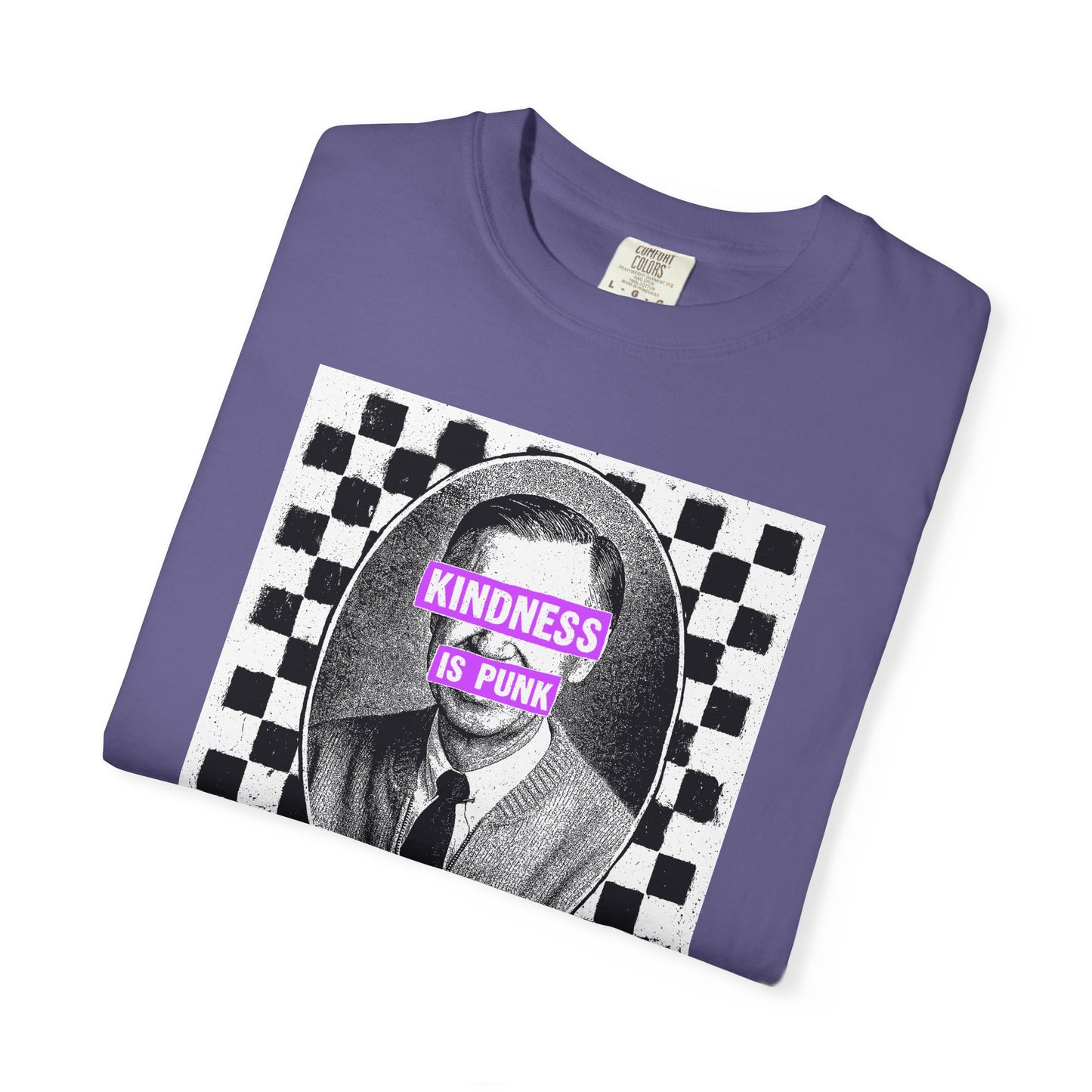 Unlikely Rebel Checkered Edition Unisex T-shirt (Violet)