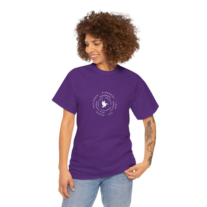 Peace Dove Circle Graphic Tee — "Be Kind To One Another"
