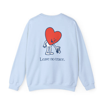 "Leave No Trace" - Kindness Social Club - Crewneck Sweatshirt