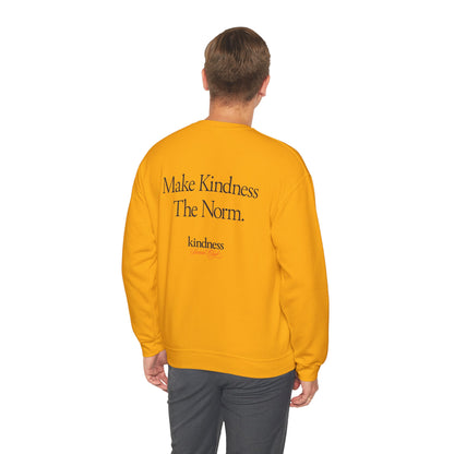 Make Kindness The Norm Unisex Crew Sweatshirt (Reg KSC Light) - By: Favio Moreno