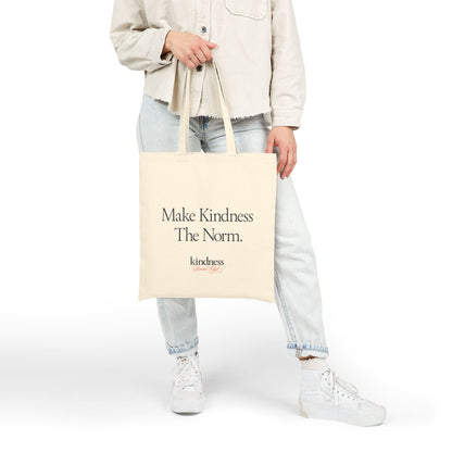 Make Kindness the Norm Canvas Tote - By: Favio Moreno (Reg) (KSC)