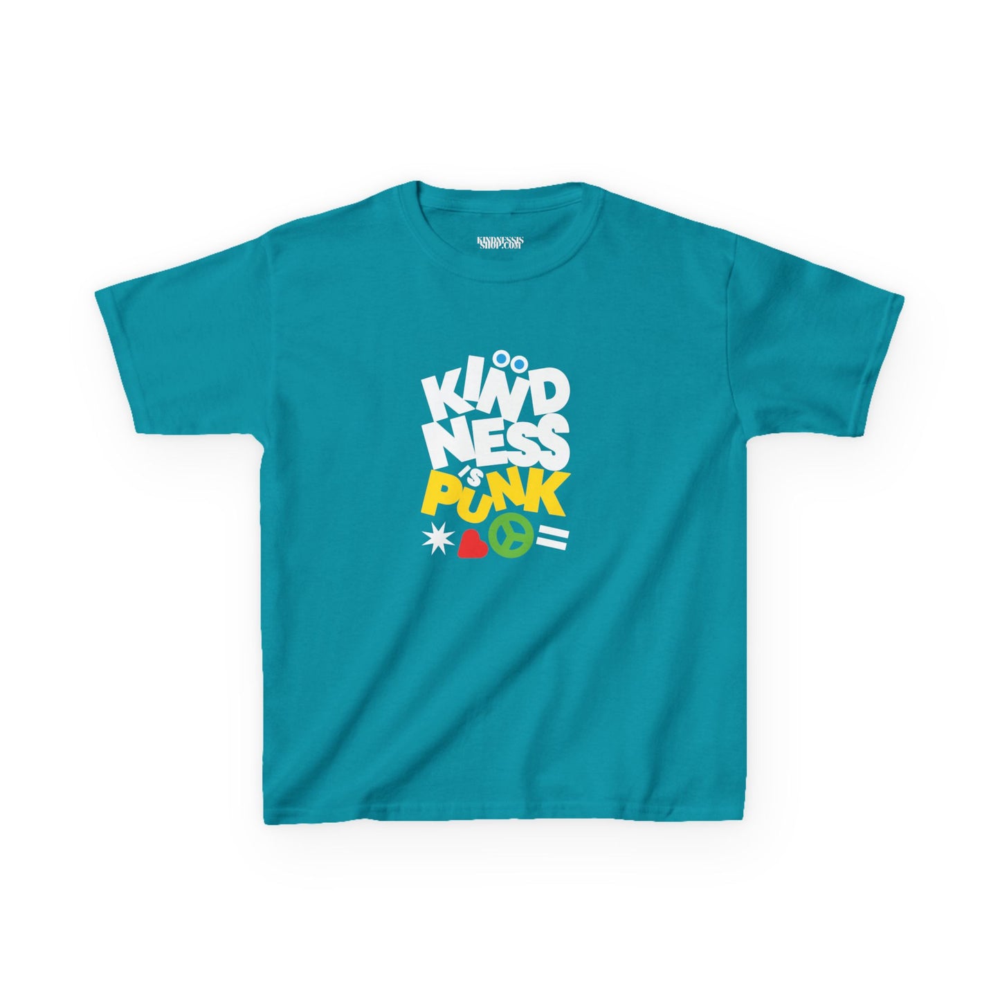 Peace, Love, and Punk Kid's T-shirt - by Favio Moreno