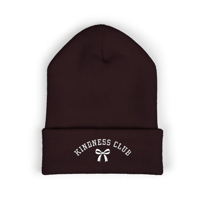 Kindness Club Varsity Embroidered Beanie