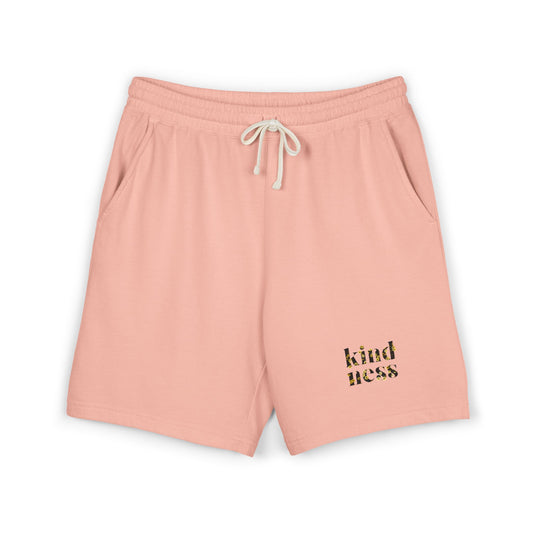 Kindness Fleece Sweat Shorts — Lightweight Garment-Dyed Lounge Shorts