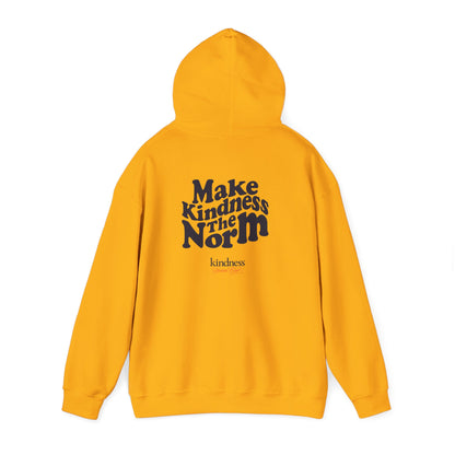 Make Kindness The Norm (Wavy) Unisex Adult Hoodie - By: Favio Moreno (KSC, Light)