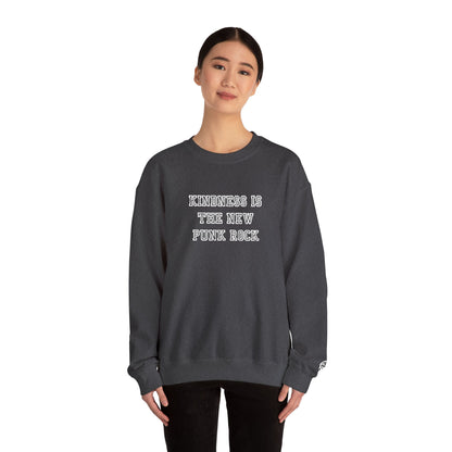 B-Side Rebel (Kindness is Punk) - Varsity Embroidered Crewneck Sweatshirt