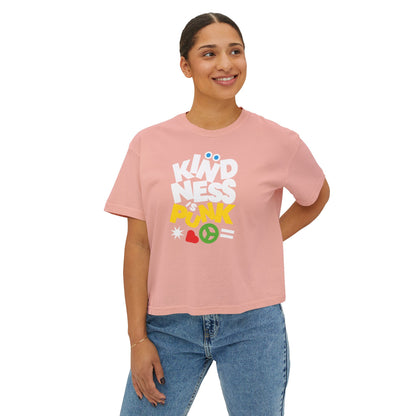 Peace, Love, and Punk Women's Boxy Tee by Favio Moreno