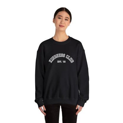 Kindness Club Varsity Embroidered Crewneck Sweatshirt