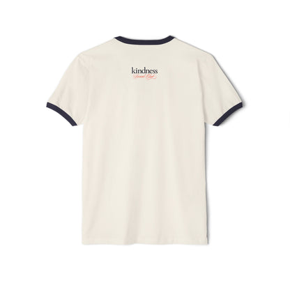 Kindness Social Club – Varsity Unisex Ringer T-Shirt