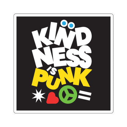 Peace, Love, and Punk Sticker by Favio Moreno