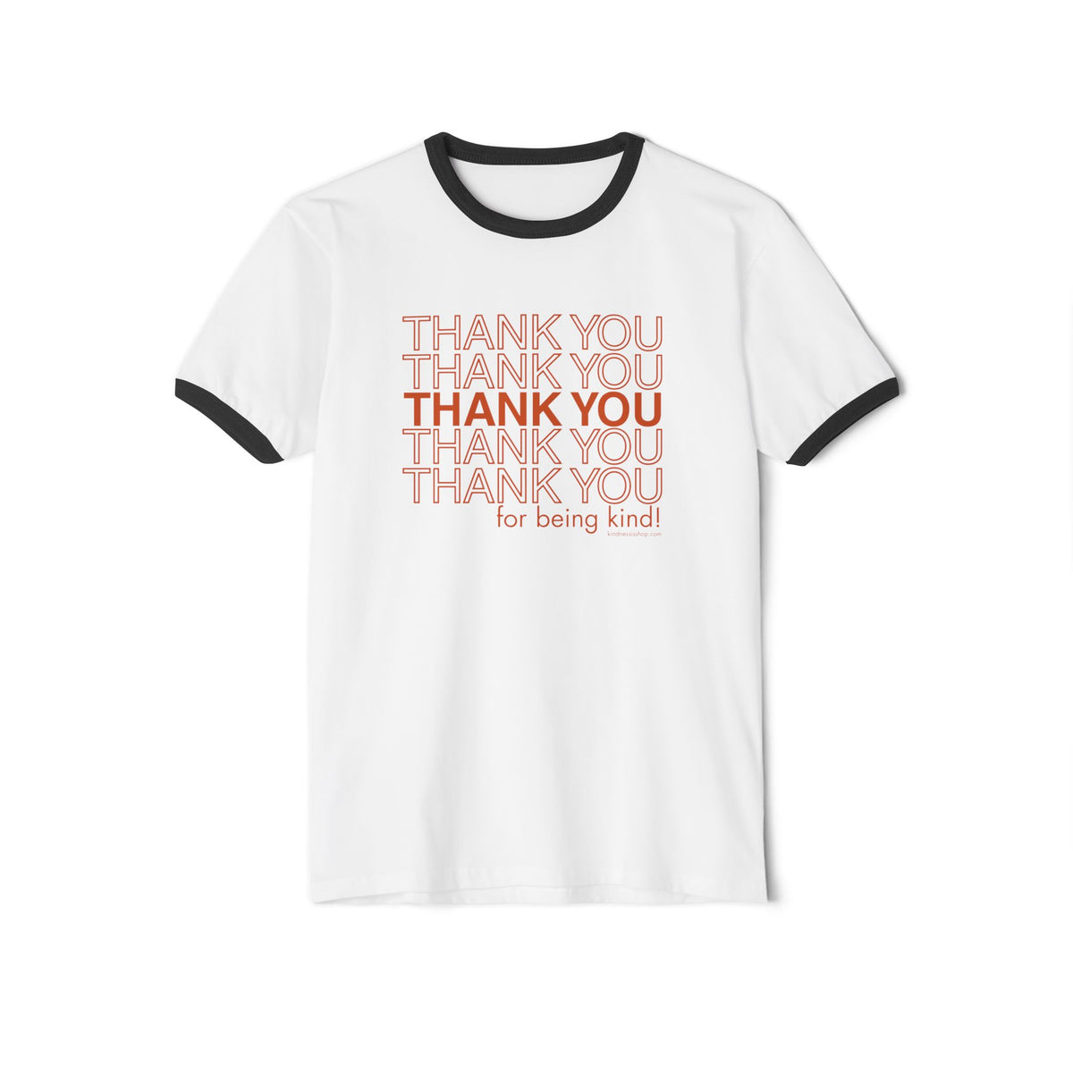 "Thank You for Being Kind" Retro Ringer T‑Shirt