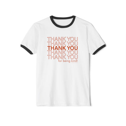 "Thank You for Being Kind" Retro Ringer T‑Shirt
