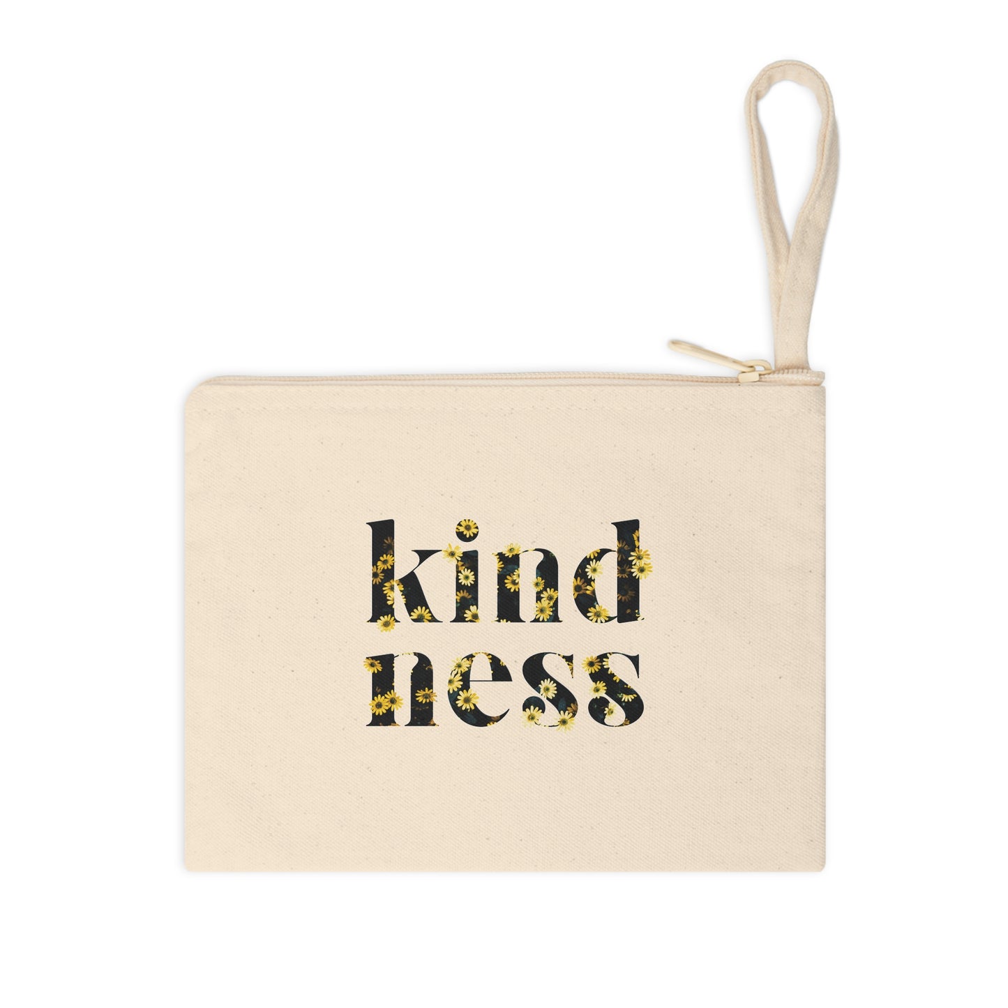 In Bloom By: AMR -  Canvas Zipper Accessory Bag