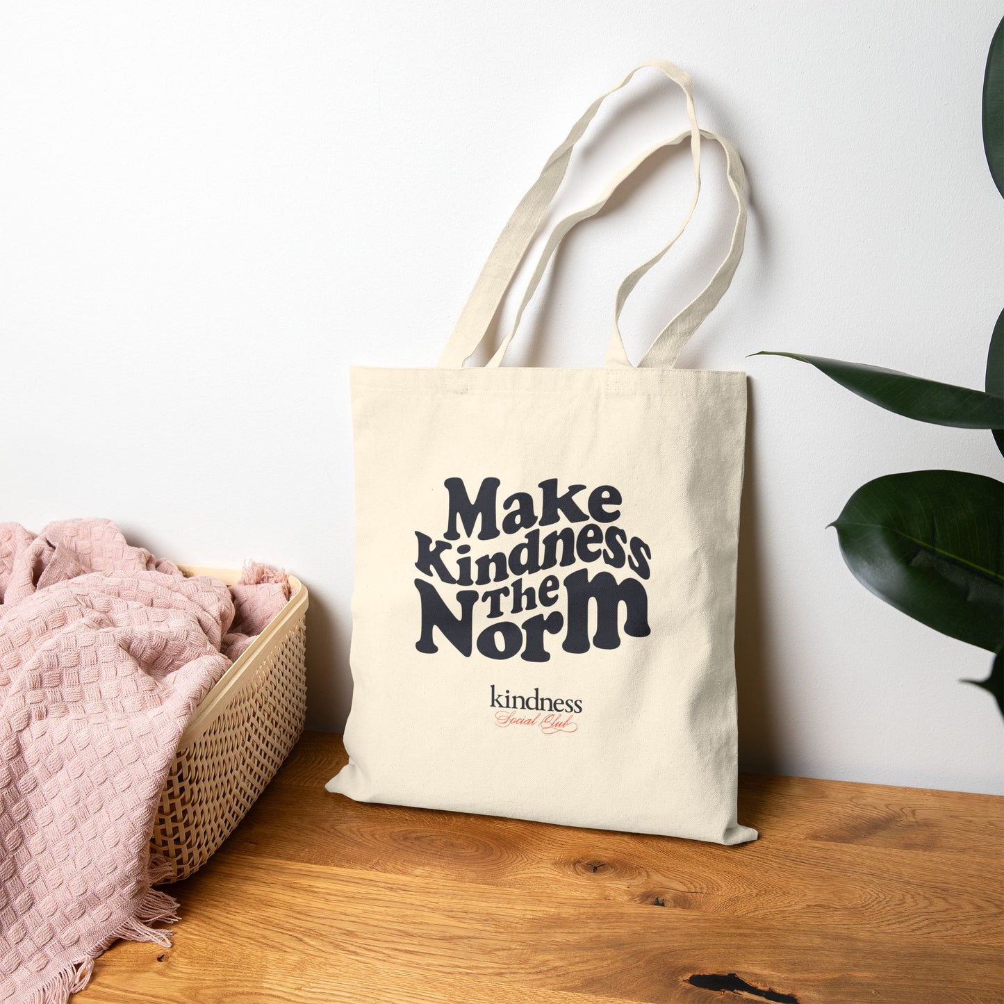 Make Kindness the Norm (Wavy, KSC) Canvas Tote - By: Favio Moreno