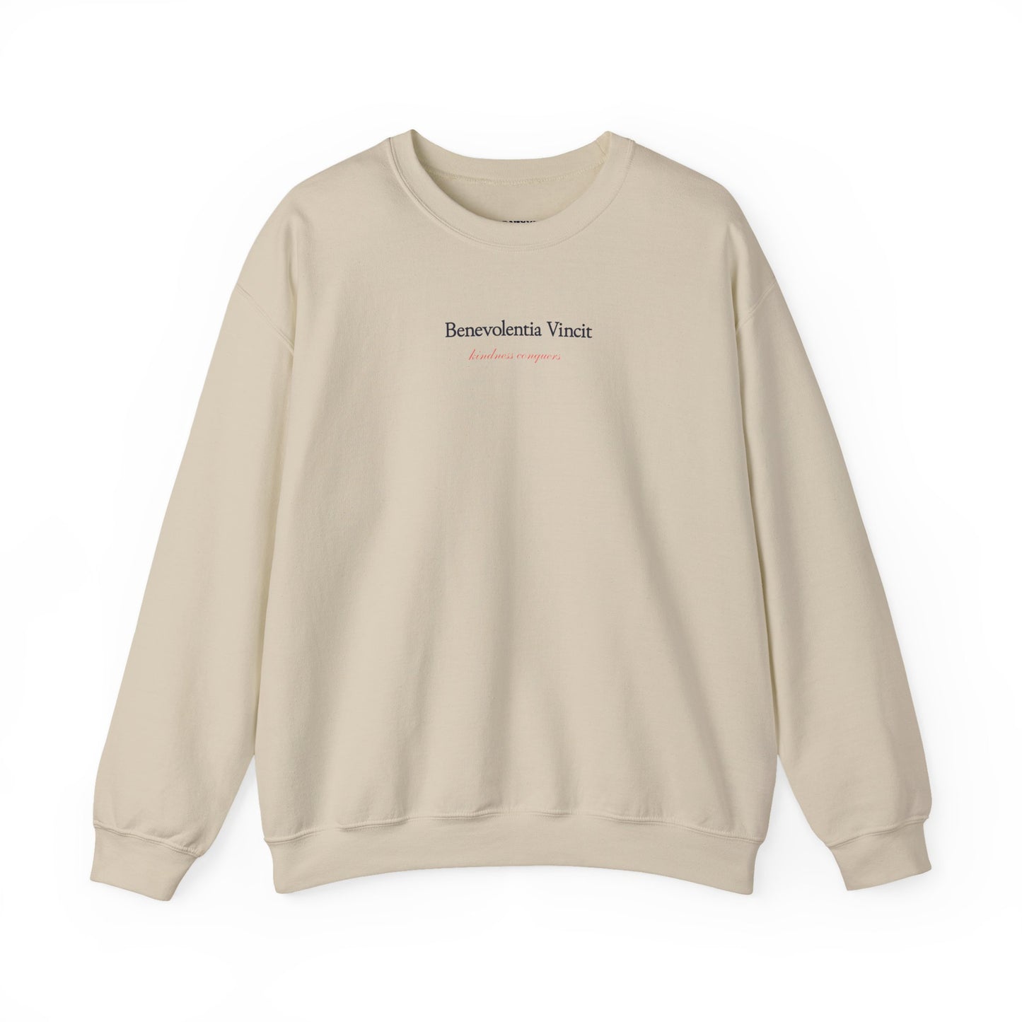 Kindness Conquers Unisex Crew Sweatshirt  - By: Favio Moreno (KSC Light)