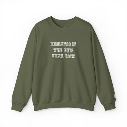 B-Side Rebel (Kindness is Punk) - Varsity Embroidered Crewneck Sweatshirt