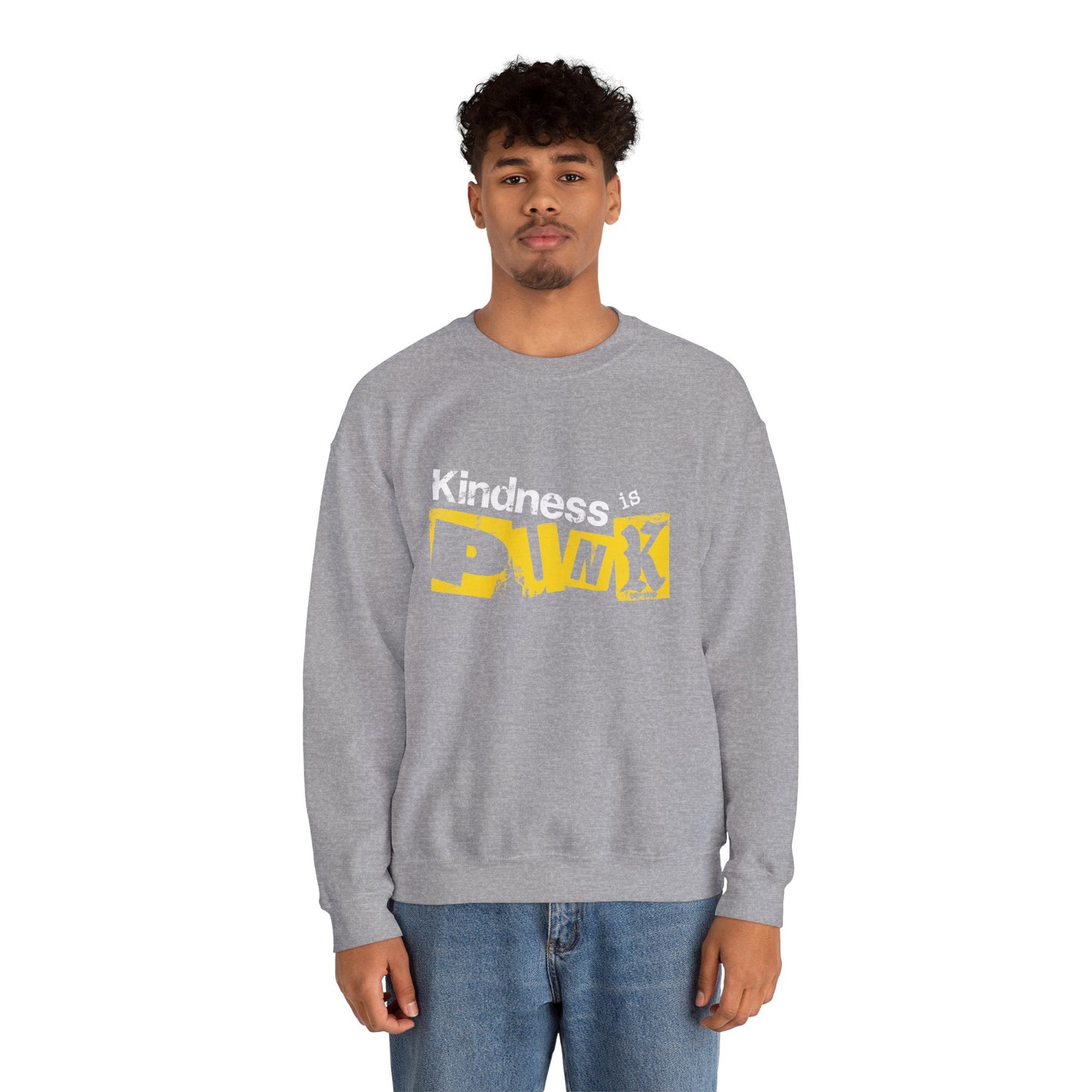 Yellow Signal Crewneck Sweatshirt by Favio Moreno