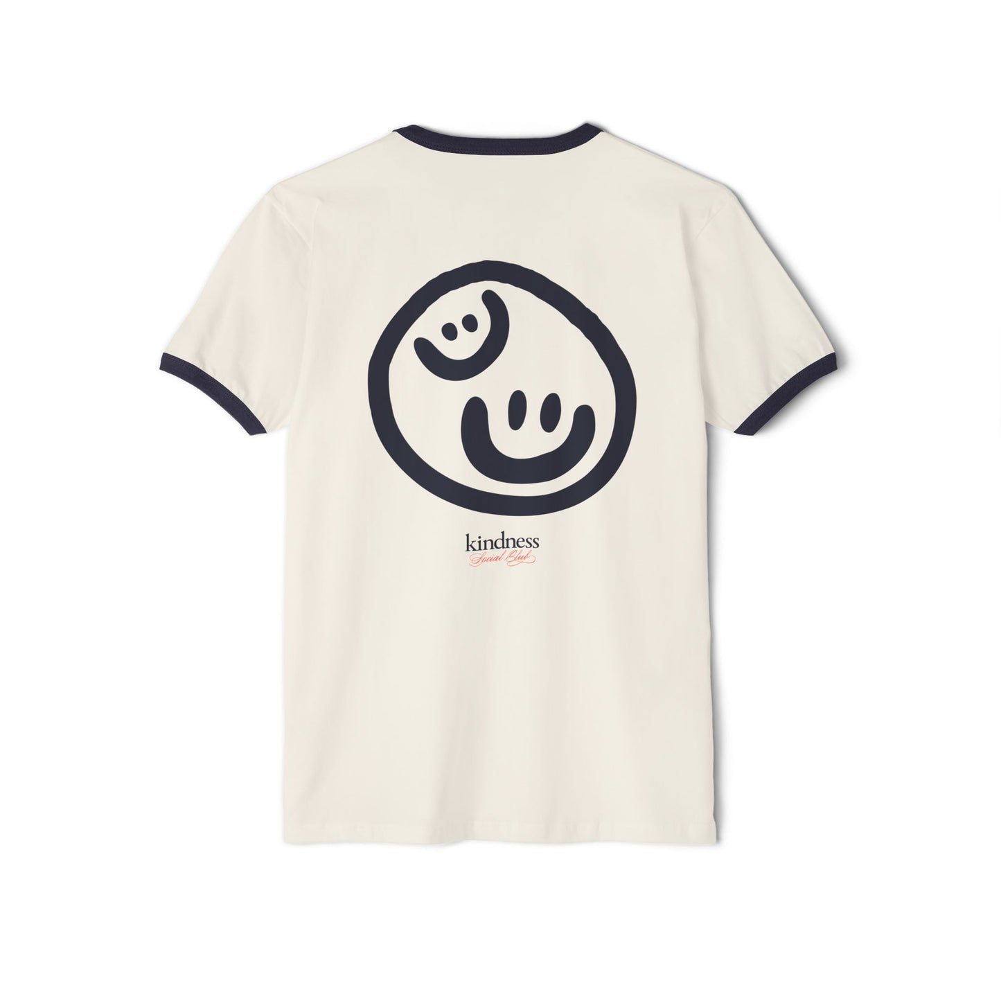 Kindness Social Club Classic Adult Unisex Ringer T-Shirt (KSC) - By: Favio Moreno