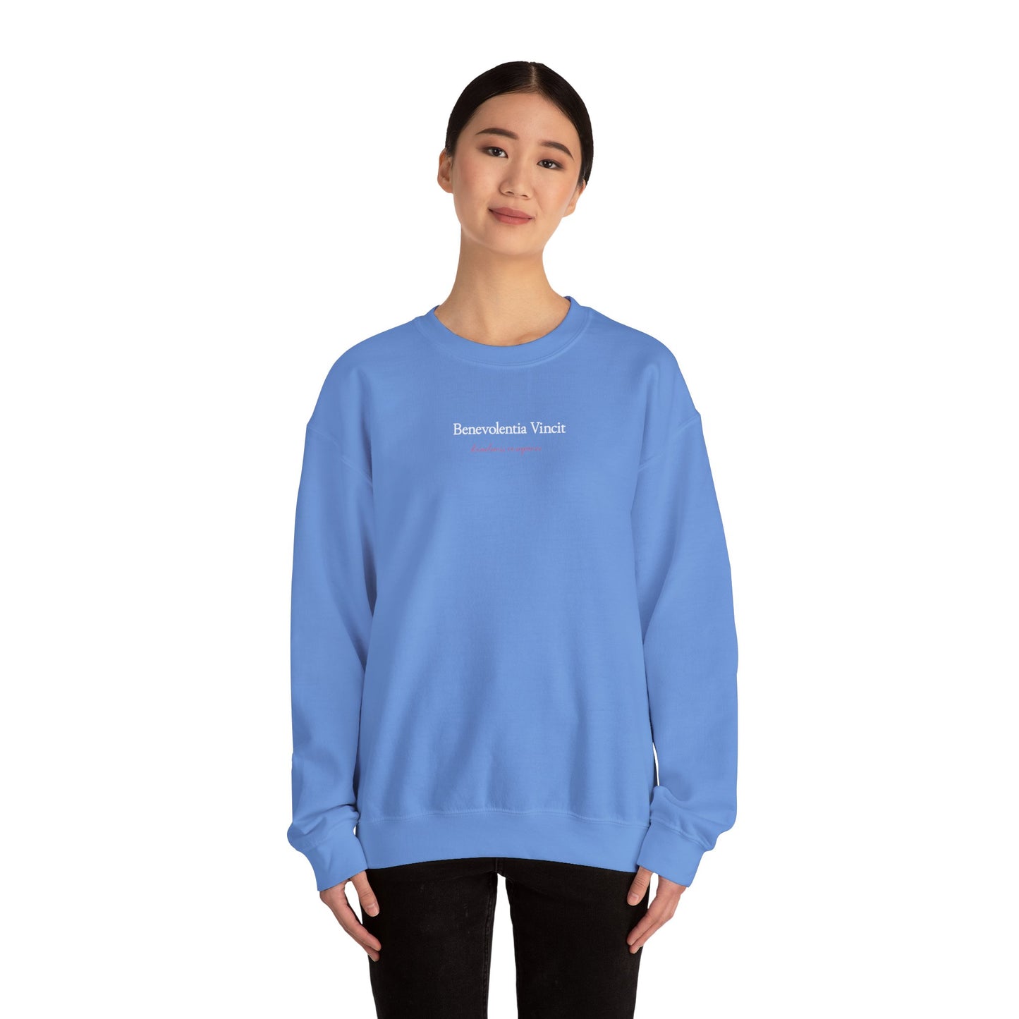 Kindness Conquers Unisex Crew Sweatshirt By: Favio Moreno (KSC Rich)