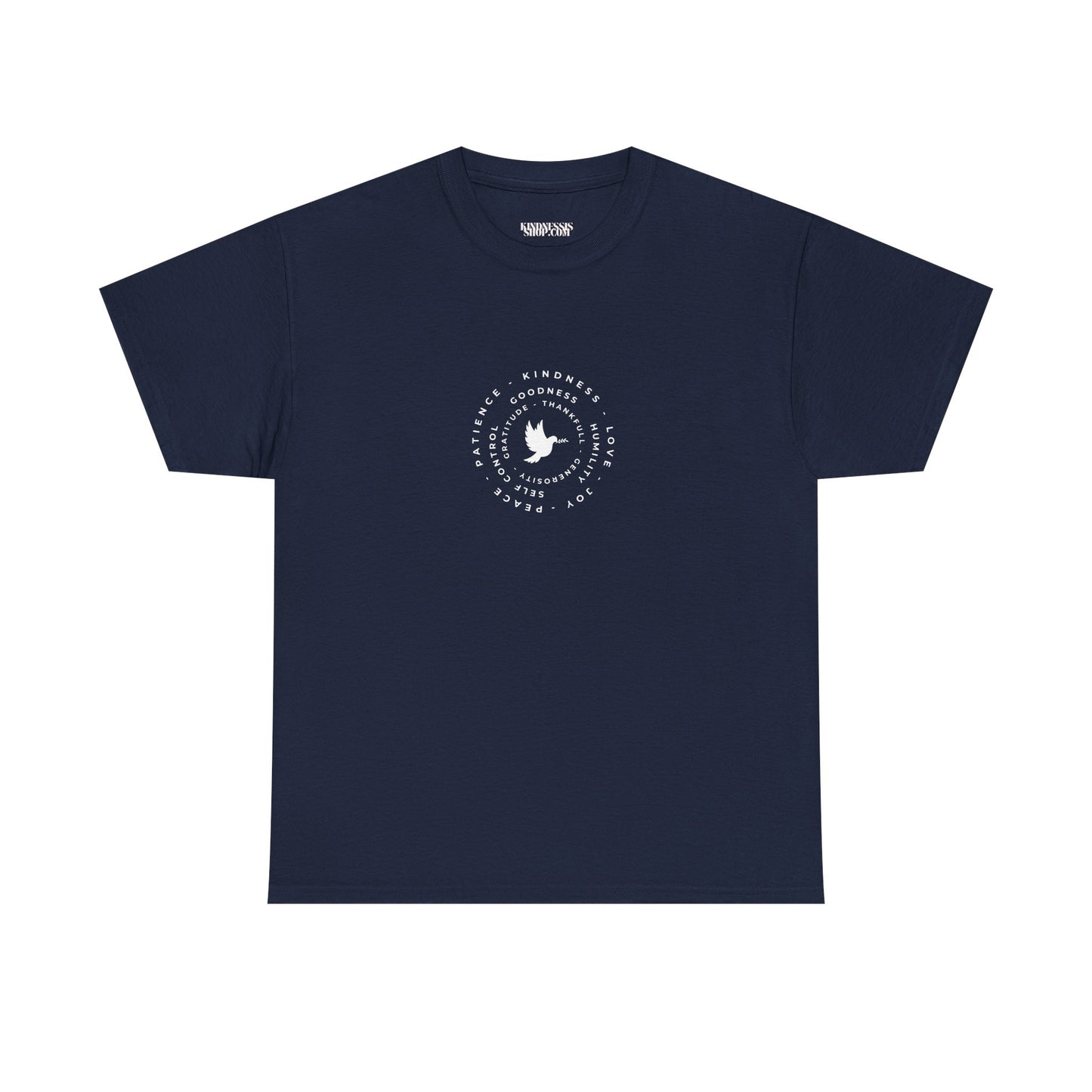 Peace Dove Circle Graphic Tee — "Be Kind To One Another"