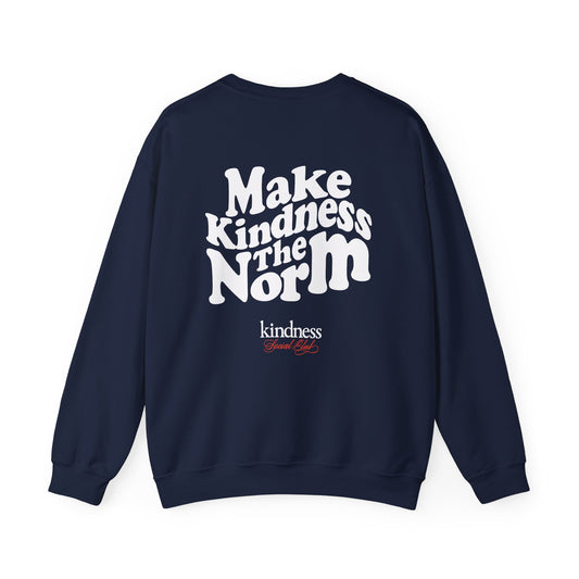 Make Kindness the Norm (Wavy) Unisex Crew Sweatshirt - By: Favio Moreno (KSC Rich)