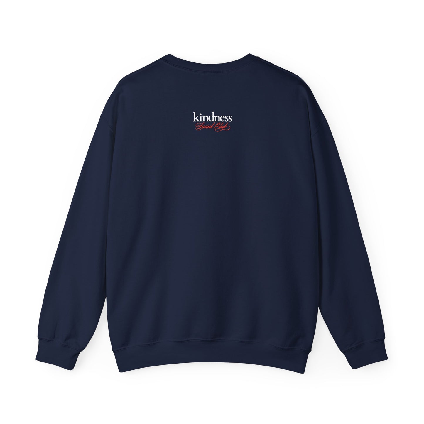 Kindness Social Club - By: Favio Moreno – Varsity Unisex Crew Sweatshirt (KSC Rich)