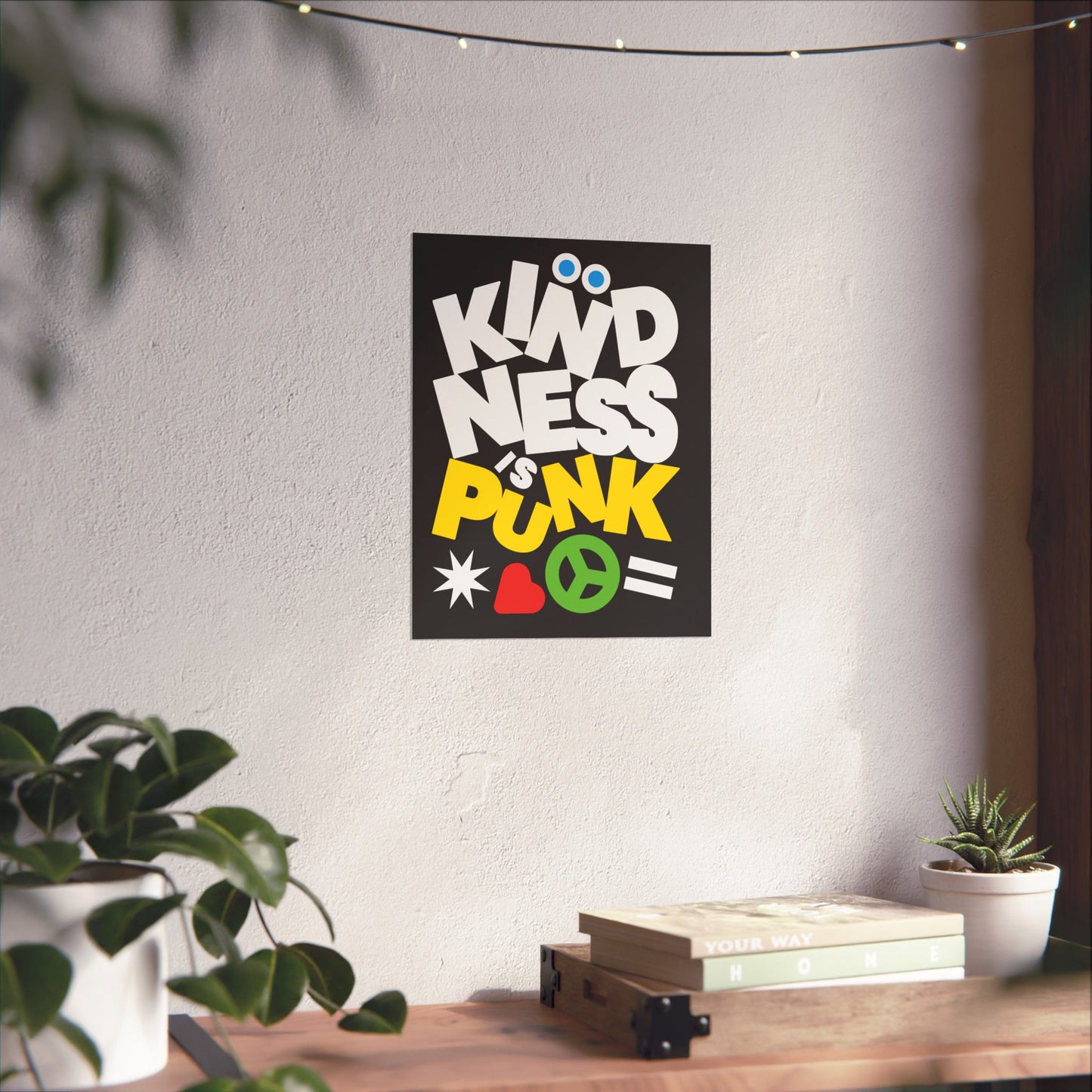 Peace, Love, and Punk Matte Poster by Favio Moreno Matte Poster