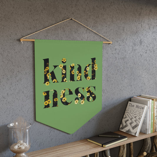 In Bloom Kindness Floral Pennant - By: AMR