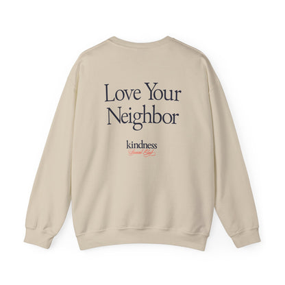 Love your Neighbor - By: Favio Moreno - Unisex Crew Sweatshirt (KSC, Reg, Light)