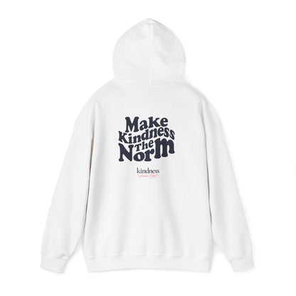 Make Kindness The Norm (Wavy) Unisex Adult Hoodie - By: Favio Moreno (KSC, Light)