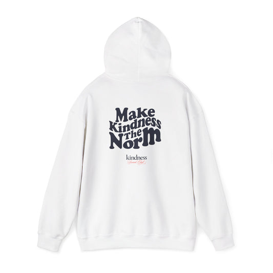 Make Kindness The Norm (Wavy) Unisex Adult Hoodie - By: Favio Moreno (KSC, Light)