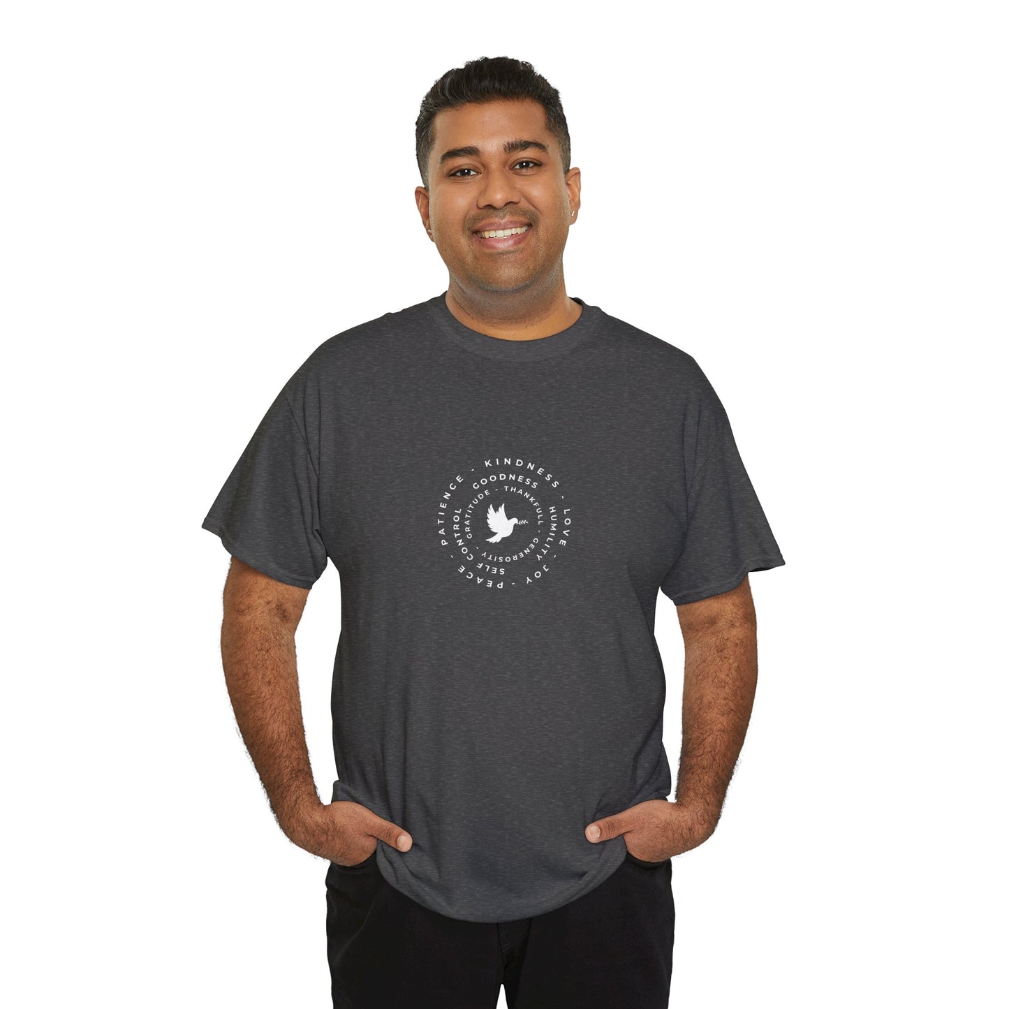 Peace Dove Circle Graphic Tee — "Be Kind To One Another"