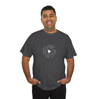 Peace Dove Circle Graphic Tee — "Be Kind To One Another"