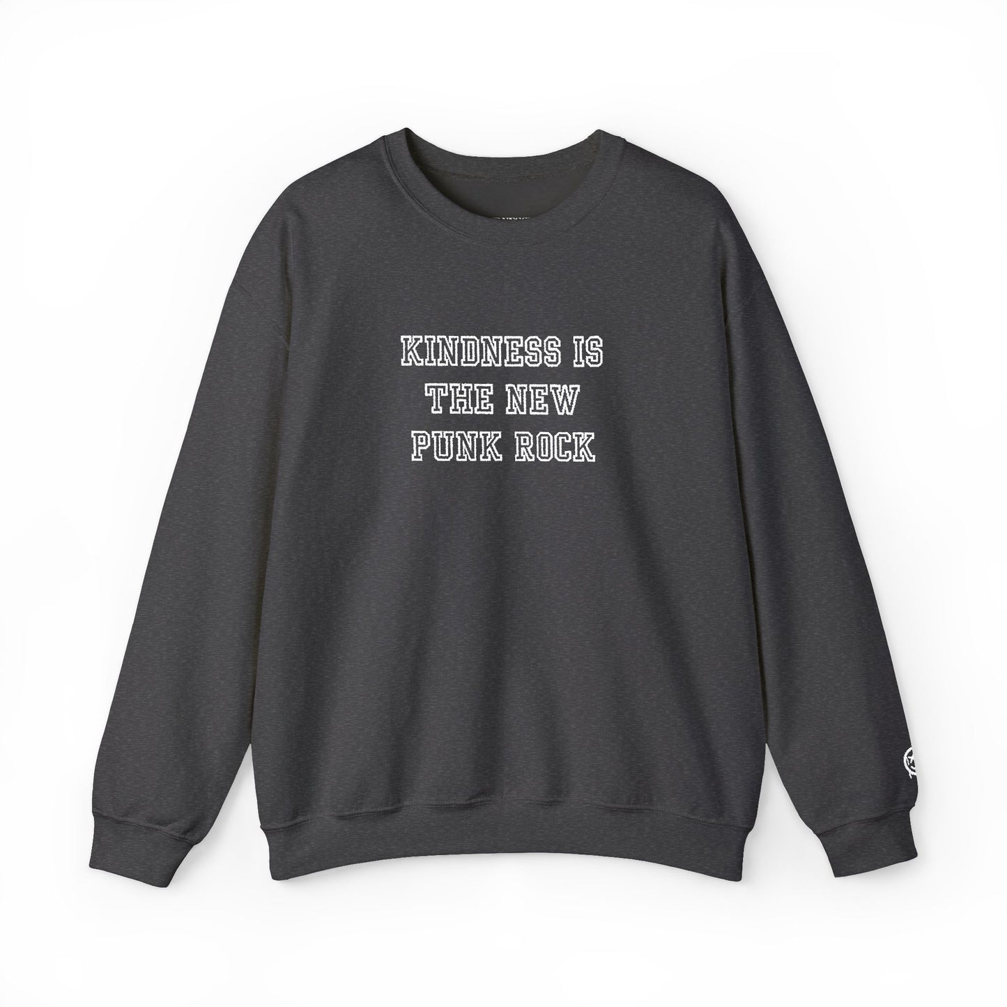 B-Side Rebel (Kindness is Punk) - Varsity Embroidered Crewneck Sweatshirt