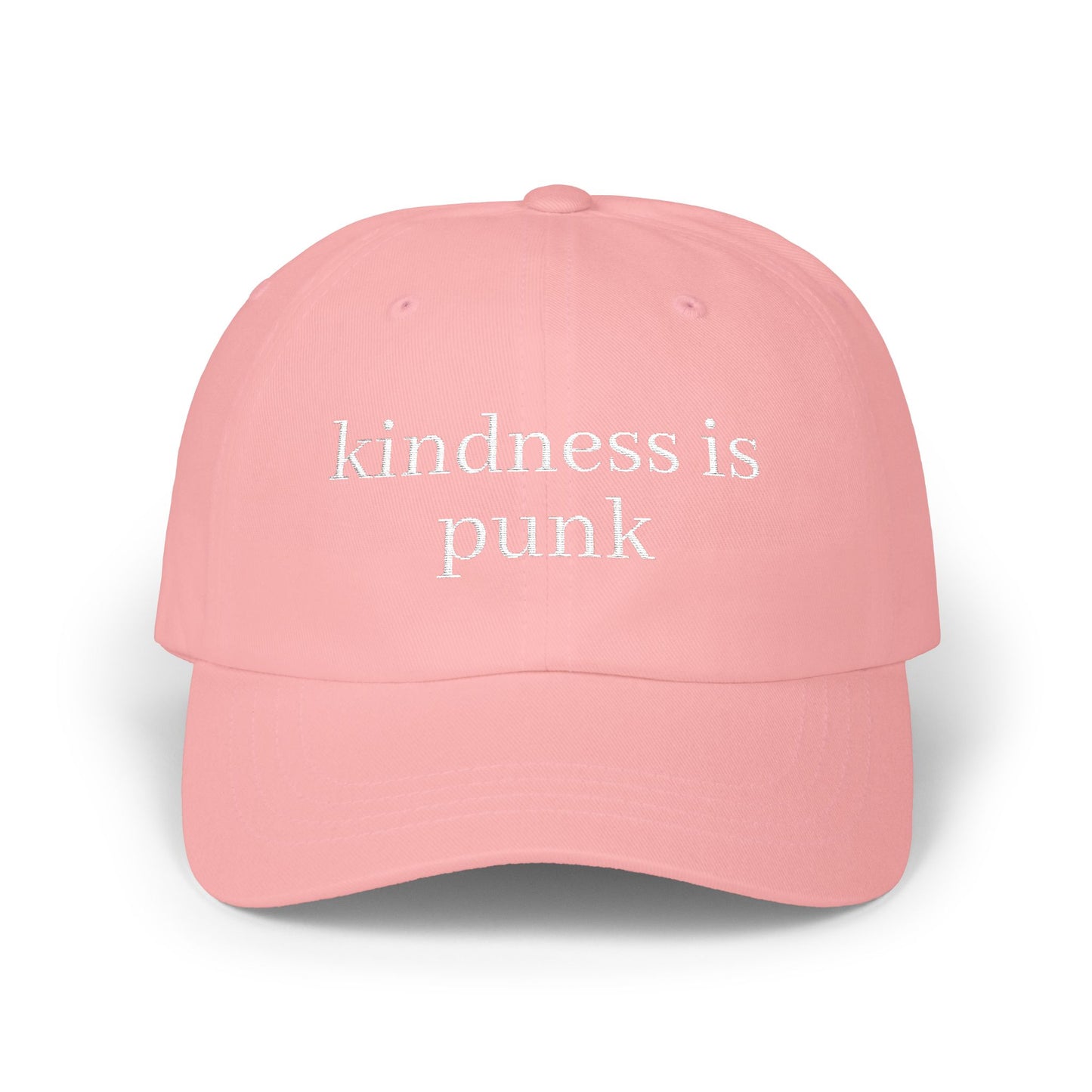 Kindness Is Punk  Embroidered Dad Cap