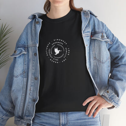Peace Dove Circle Graphic Tee — "Be Kind To One Another"