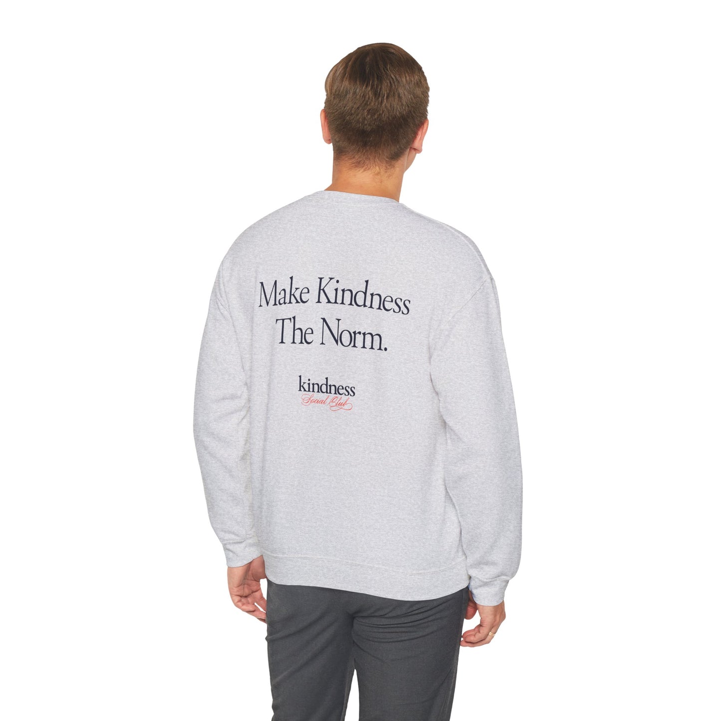 Make Kindness The Norm Unisex Crew Sweatshirt (Reg KSC Light) - By: Favio Moreno
