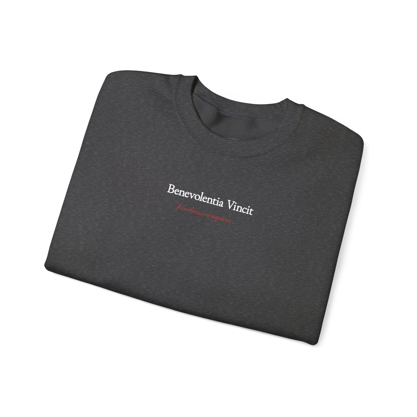 Kindness Conquers Unisex Crew Sweatshirt By: Favio Moreno (KSC Rich)