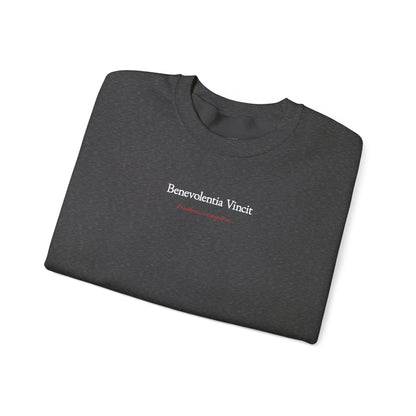Kindness Conquers Unisex Crew Sweatshirt By: Favio Moreno (KSC Rich)