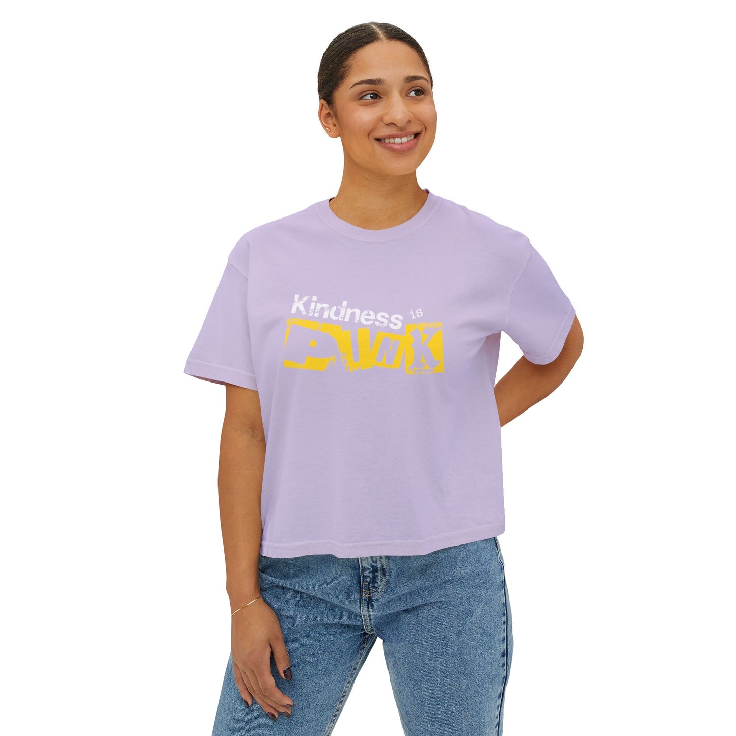 Yellow Signal -  Women's Boxy Tee by Favio Moreno