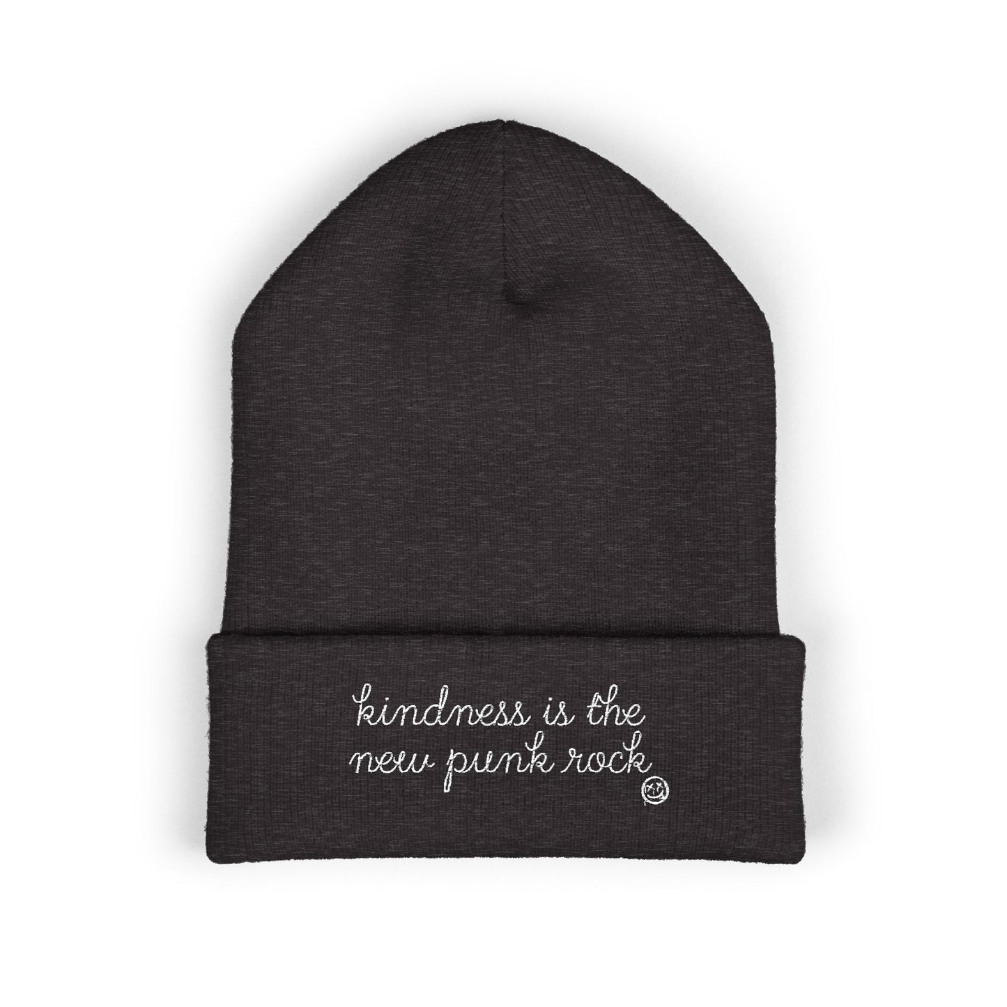 "Kindness Is The New Punk Rock" Embroidered Beanie
