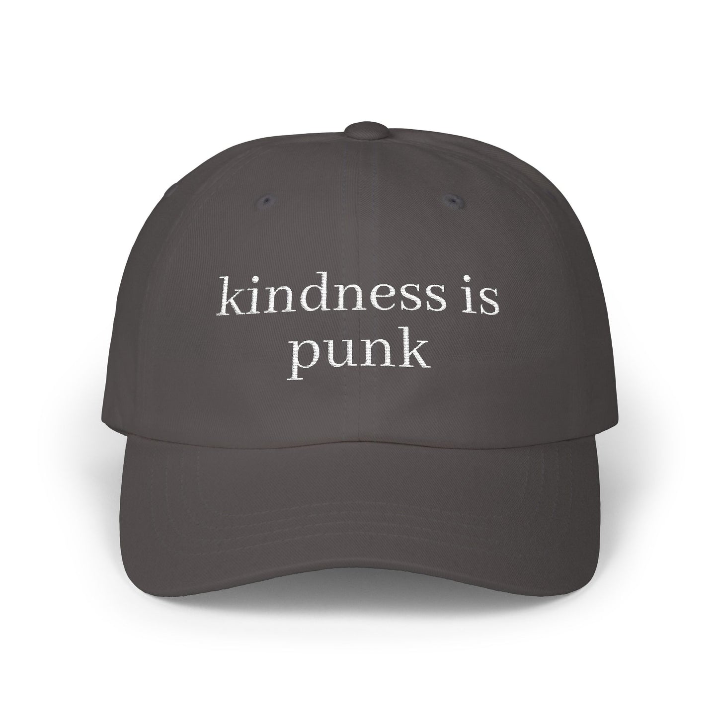 Kindness Is Punk  Embroidered Dad Cap