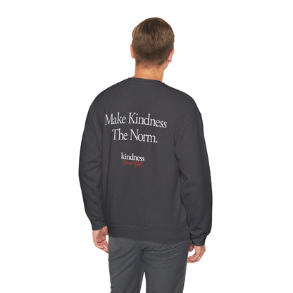 Make Kindness The Norm Unisex Crew Sweatshirt (Reg KSC Rich) - By: Favio Moreno
