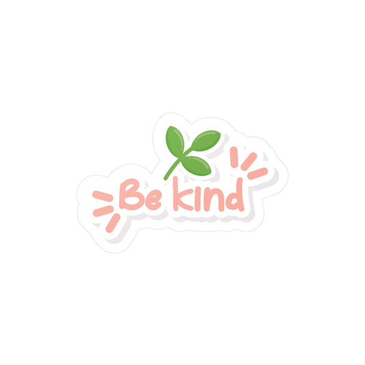Be Kind Cute Plant Vinyl Sticker