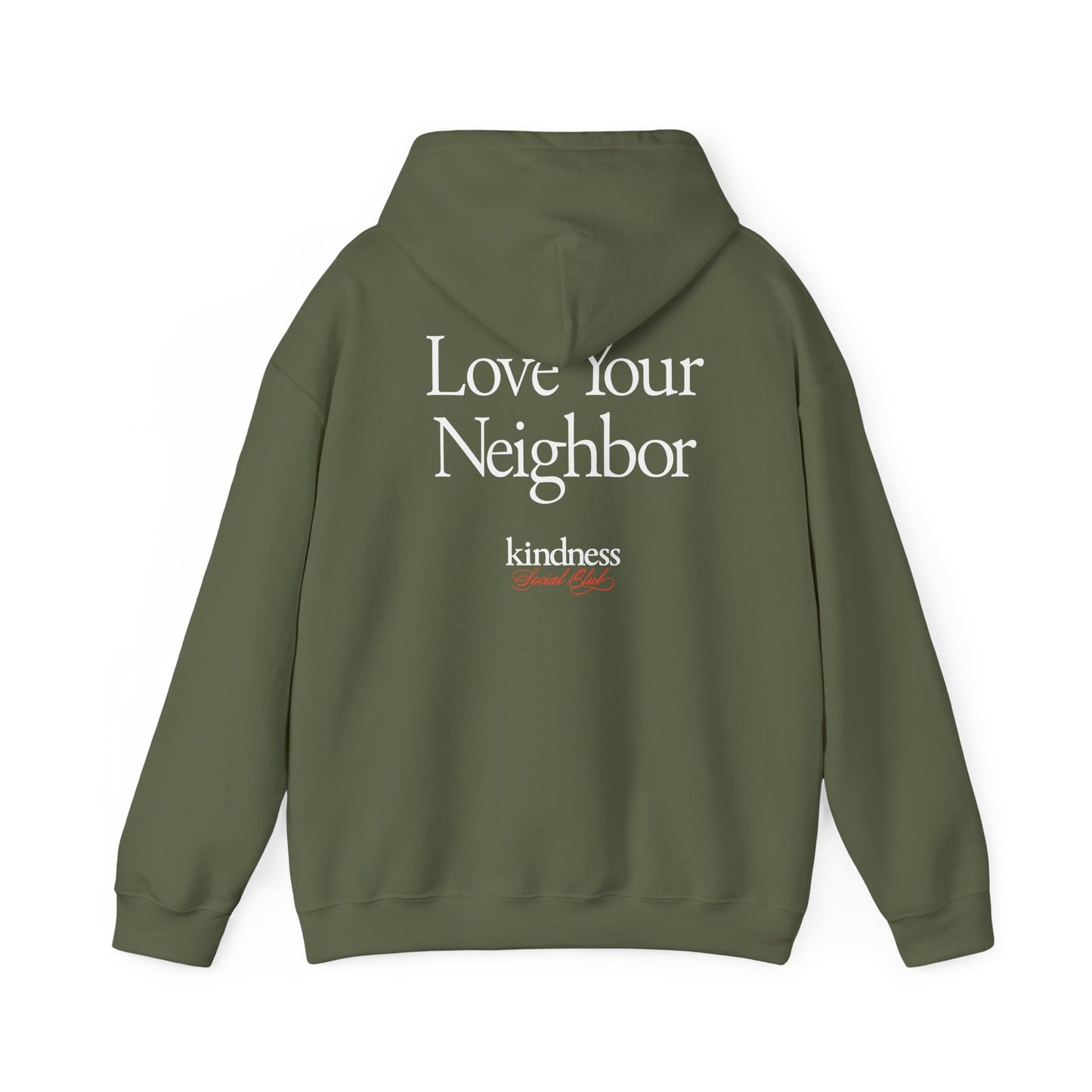 Love your Neighbor - By: Favio Moreno - Unisex Adult Hoodie (KSC, Reg, Rich)