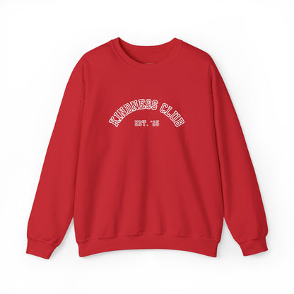 Kindness Club Varsity Embroidered Crewneck Sweatshirt